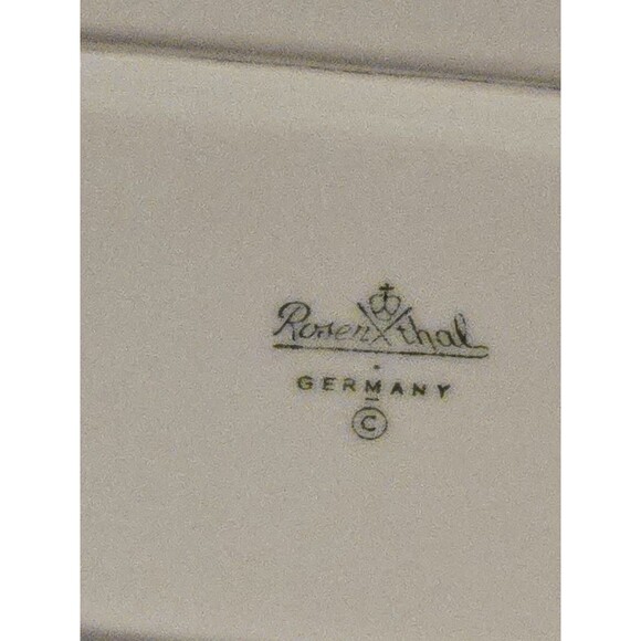 Vintage / Antq Rosenthal Classic White Fine Porcelain Platter, 13.25 x 8.5 - Picture 4 of 4
